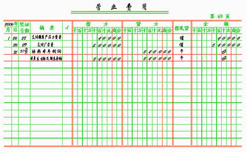 营业费用总账_会计实务_中华会计网校
