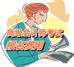 内蒙古2016年高级会计师考试报名费用