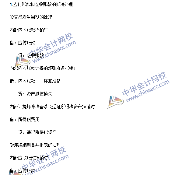 2016年注会《会计》高频考点：内部债权债务的合并处理