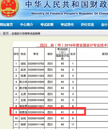 高级会计师“银榜”获得者备考心得：跟着网校脚步惊喜过高会