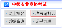 山东2017年中级会计职称准考证打印入口