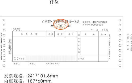 广东省国家税务局关于同意印制广东省江门市商品销售统一发票(新版)的