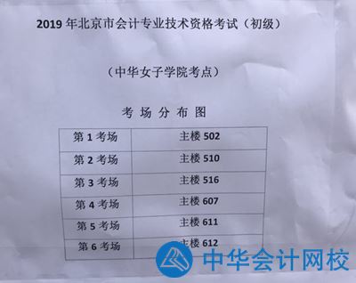 2019初级会计考试现场