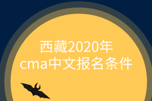 西藏2020年cma中文报名条件