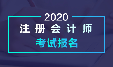 上海2020年的注会什么时候报名？