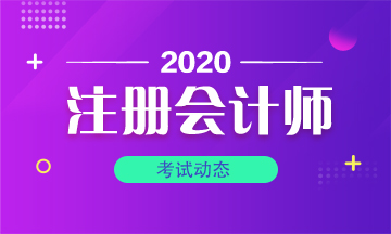 2020年甘肃注册会计师考试时间