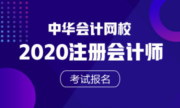 江苏注册会计师2020年报名时间