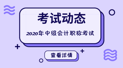2020年上海中级会计资格考试时间及科目