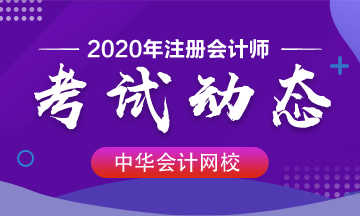 北京注会2020年专业阶段考试时间