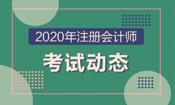 2020黑龙江注册会计师考试时间