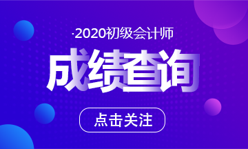 安徽省2020年初级会计成绩查询什么时候开始呢？