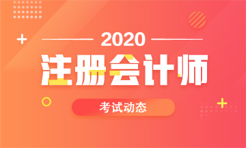 广东2020年注会考试时间安排