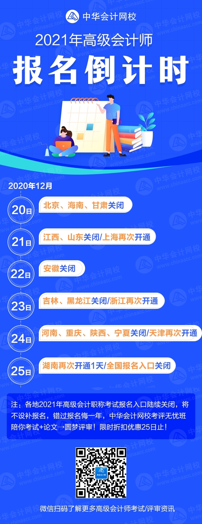 对不起！不设补报名！2021高会报名入口关闭一览表>