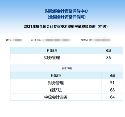 1年裸考！2年备考！中级会计职称终上岸！