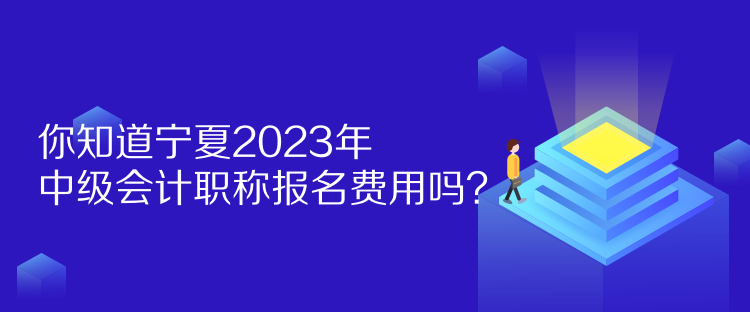 你知道宁夏2023年中级会计职称报名费用吗？