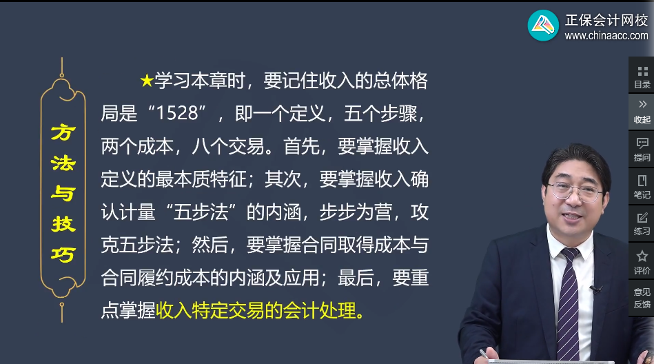刘国峰： “1528”4步搞定中级会计实务收入章节——1