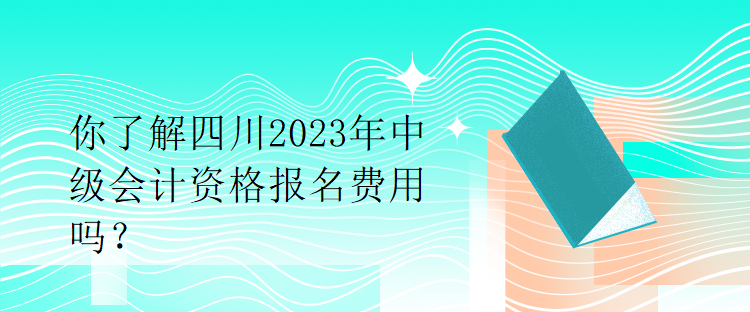 你了解四川2023年中级会计资格报名费用吗？