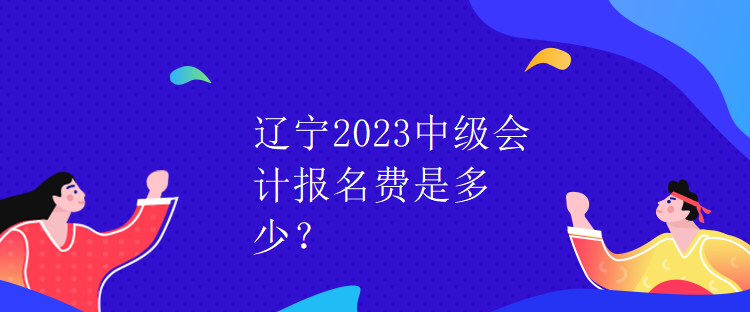 辽宁2023中级会计报名费是多少？