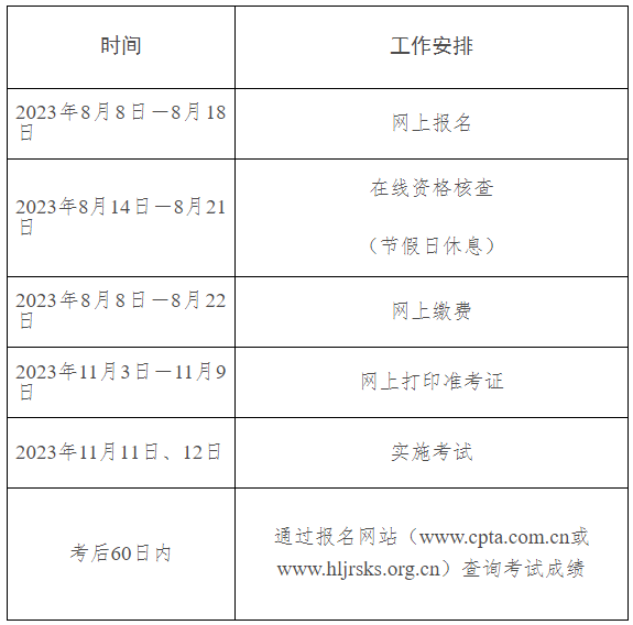 黑龙江2023年初中级经济师报考时间安排