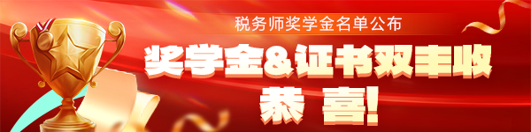 税务师奖学金名单