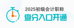 2025初级会计职称考试