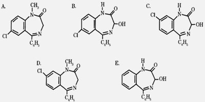 生物化学奥沙西泮的结构式为