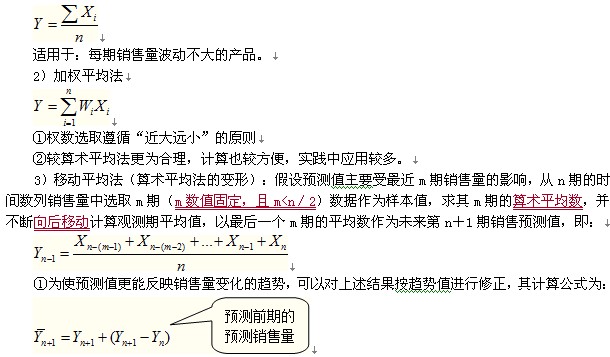 2014中级会计师考试《财务管理》知识点:销售预测的定量分析法