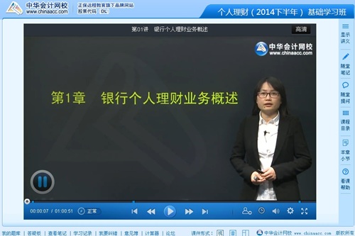 2014年银行从业资格考试《个人理财》基础班王菊老师高清课程