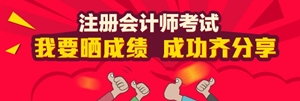 注册会计师晒成绩