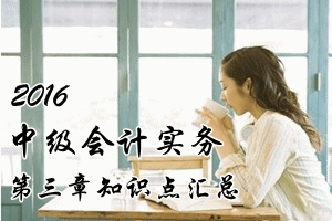 2016中级会计职称《中级会计实务》第三章知识点预习汇总