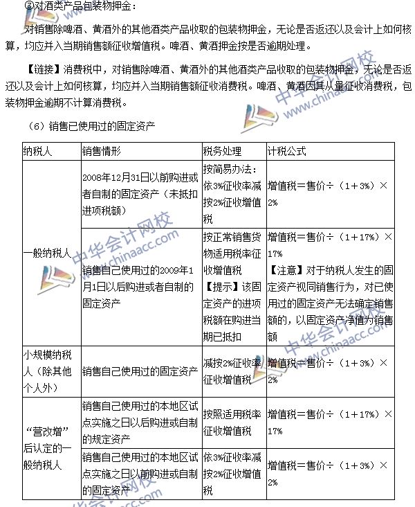 增值税销项税额、进项税额、应纳税额的计算