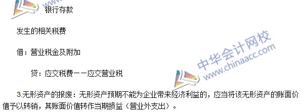 2016年注册会计师《会计》高频考点：无形资产的处置