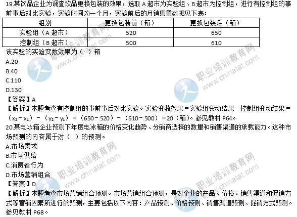 2016年初级经济师《工商管理专业》试题及答案解析