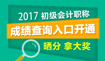 初级会计职称考试成绩查询入口