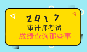 关于2017年审计师考试成绩查询 还有这些事你需要知道