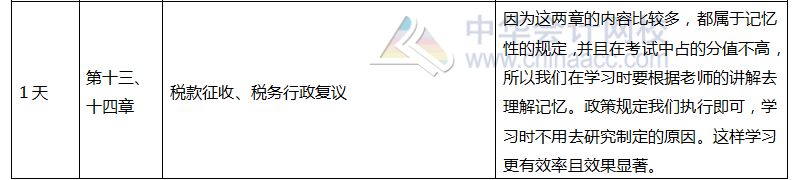 注册会计师税法百天学习计划