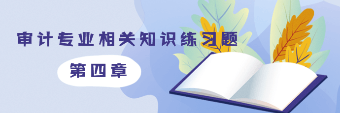 2019审计师《审计专业相关知识》第二部分第四章练习题摘选