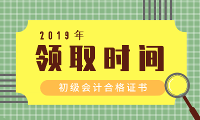 2019河北沧州初级会计证