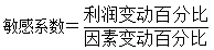 敏感系数