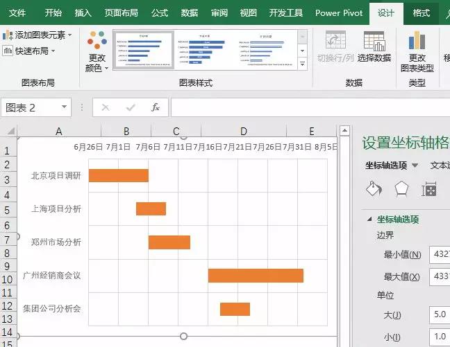 如何用Excel做公司项目进度图？
