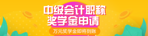 2019年中级会计职称奖学金申请