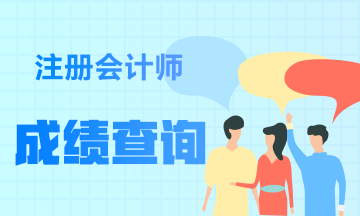 2019年江西注册会计师成绩查询什么时候开始？