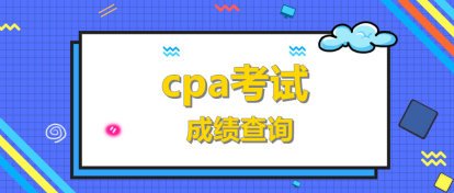 2019年CPA成绩查询