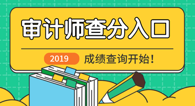 2019中级审计师成绩查询