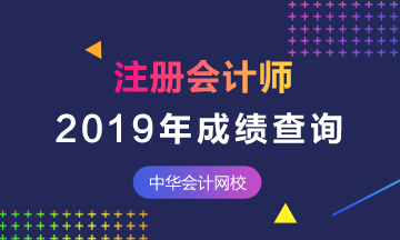 北京2019注会注成绩查询入口