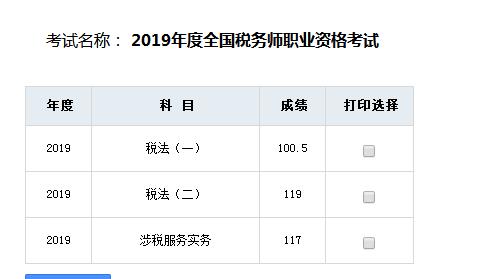 快来晒晒你的税务师成绩单