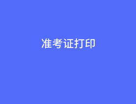 审计师准考证打印