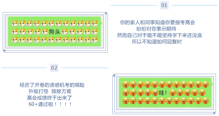 微信新表情 像极了高级会计职称考生的备考日常！