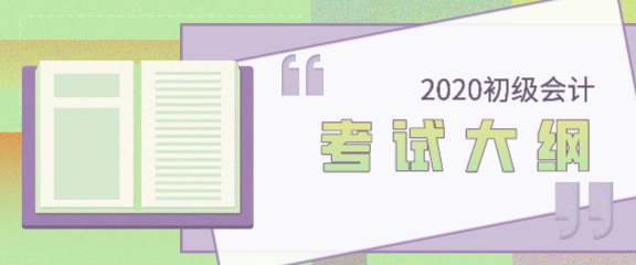 2020年北京初级会计职称考试大纲