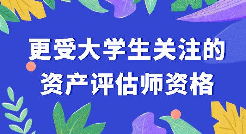 更受大学生关注的资产评估师考试